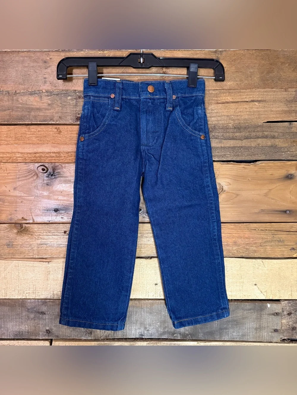 NWT Wrangler Pro Rodeo Original Fit Blue Jeans Cowboy Cut Boys Size 3 Slim